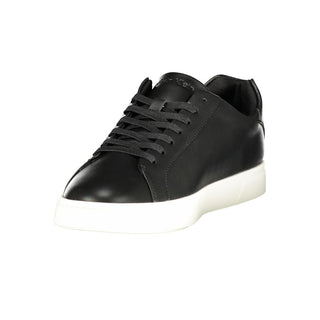 Schwarzer Polyurethan-Herren-Sneaker