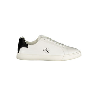 Weiße Damen-Sneaker aus Polyurethan