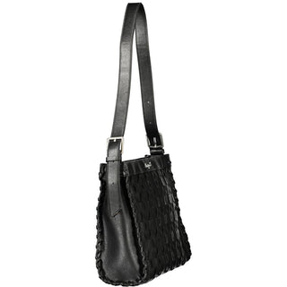 Black Polyurethane Women's Handbag