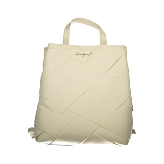 Bianco Polyurethan Damen Mini Rucksack