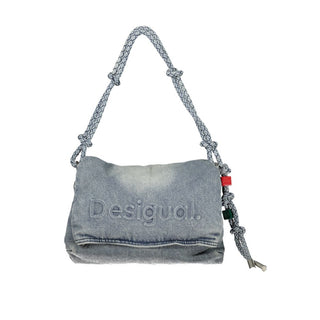 Blaue Baumwoll-Damenhandtasche