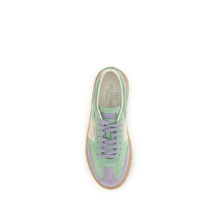 Sneakers aus Kalbsleder in Multicolor