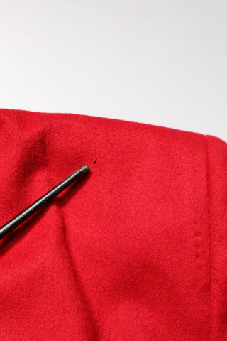 Abrigo blazer ajustado de cachemira rojo  