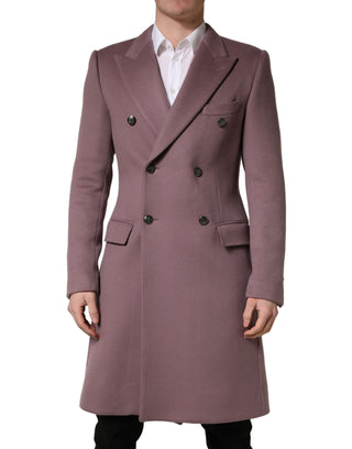 Brauner zweireihiger Herren Trenchcoat Jacke