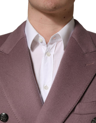 Brauner zweireihiger Herren Trenchcoat Jacke