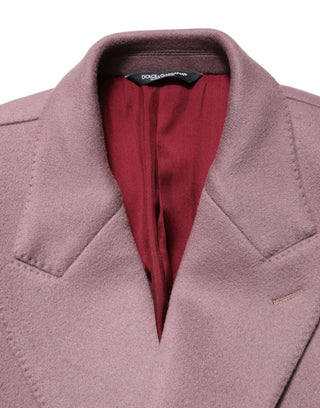 Brauner zweireihiger Herren Trenchcoat Jacke