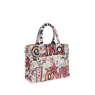 Multicolor Cotton Shoulder Bag