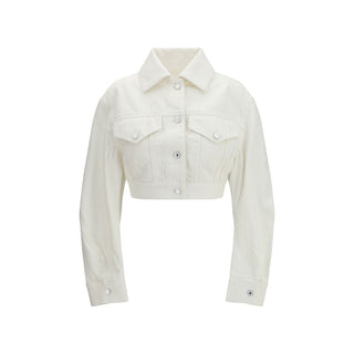 Weiße Jeansjacke aus Baumwolle