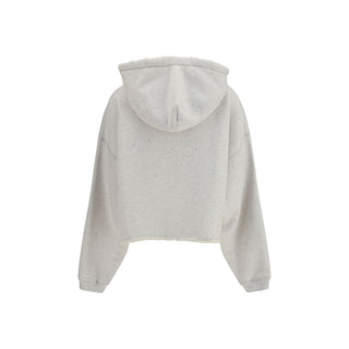 Graues Baumwoll-Sweatshirt