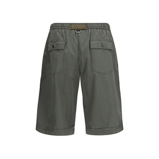 Bermudas de algodón gris