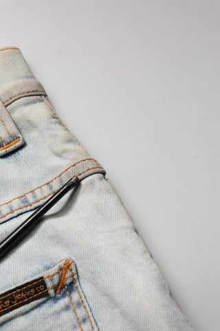 Hellblaue Baumwoll-Stretch-Skinny-Fit-Jeans für Herren