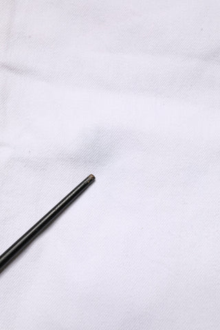 Pantalón vaquero ajustado de algodón blanco de cintura media para hombre