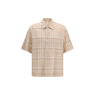 Orange Cotton Pattern Shirt