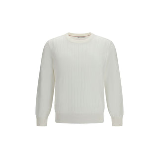 Weißes Baumwoll-Sweatshirt