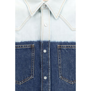 Camisa de mezclilla azul