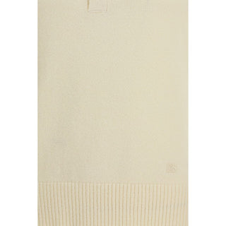 Beiges Baumwoll-Poloshirt