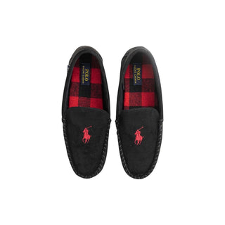 Black Faux Fur Slippers