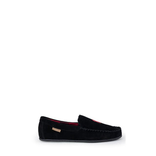 Zapatillas negras de piel sintética