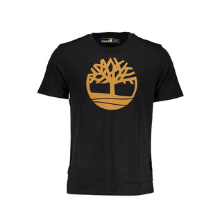 Schwarzes Herren-T-Shirt aus Bio-Baumwolle