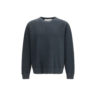 Schwarzes Baumwoll-Sweatshirt