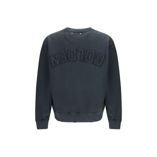 Schwarzes Baumwoll-Sweatshirt