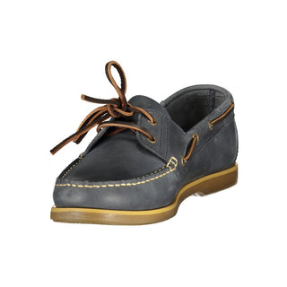 Zapato clásico azul de cuero para hombre