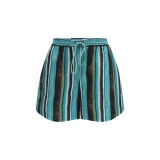Bicolor-Bermudashorts aus Baumwolle