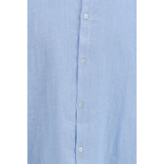 Blaues Leinenhemd