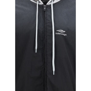 Bomber de poliéster negro