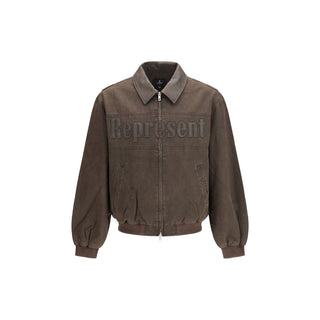Brauner Baumwoll-Blouson