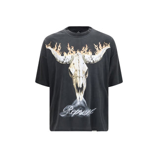 Camiseta de algodón negro