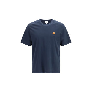 Camiseta de algodón azul
