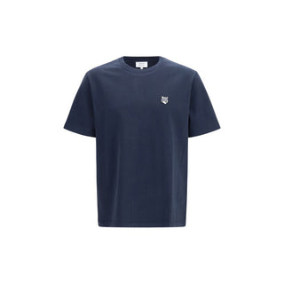 Camiseta de algodón azul