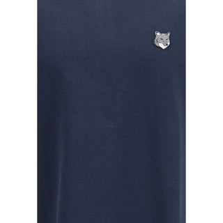Blaues Baumwoll-T-Shirt