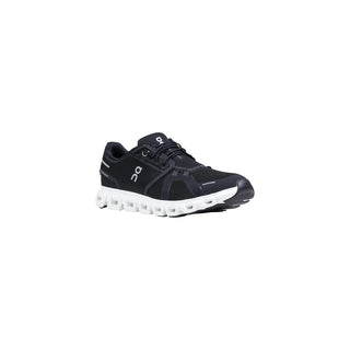 Schwarz-weiße Sportschuhe aus recyceltem Polyester