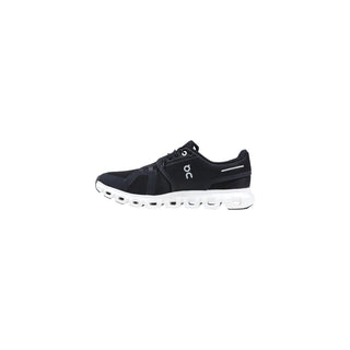 Schwarz-weiße Sportschuhe aus recyceltem Polyester