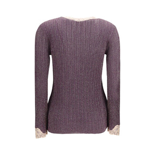 Purple Viscose Cardigan