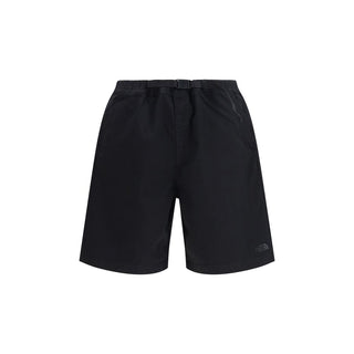 Schwarze Baumwoll-Bermudashorts