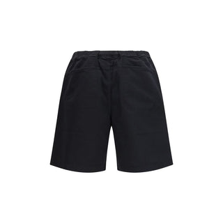Schwarze Baumwoll-Bermudashorts