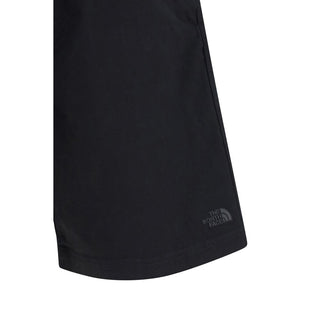Schwarze Baumwoll-Bermudashorts