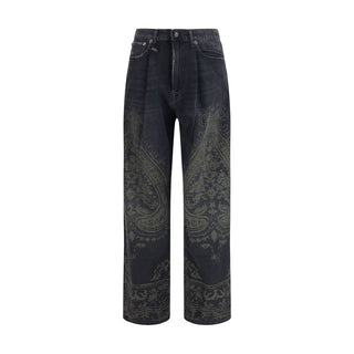 Schwarze Baumwolljeans aus Denim