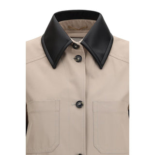 Beige Polyester Coat