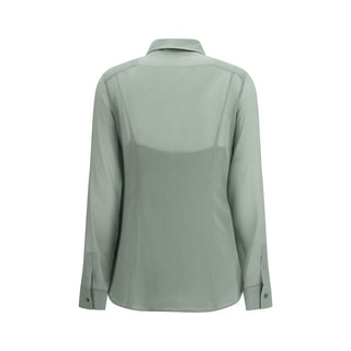 Camisa bicolor de seda