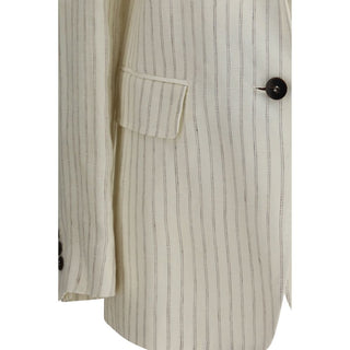 Beige Linen Blazer