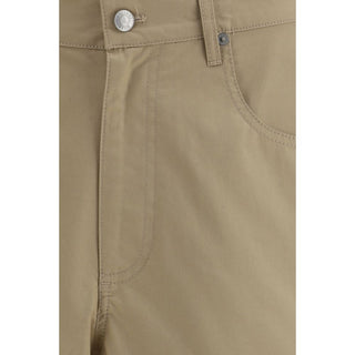 Bermudas de algodón beige