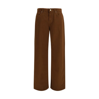 Braune Baumwollhose