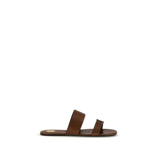 Braune Kalbsleder-Sandalen vom Bos Taurus