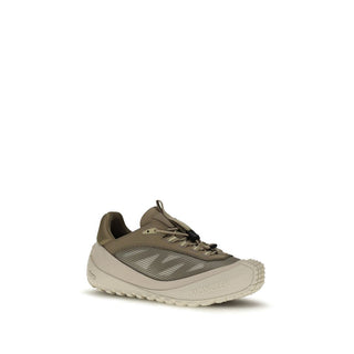Gray Polyester Athletic Sneakers