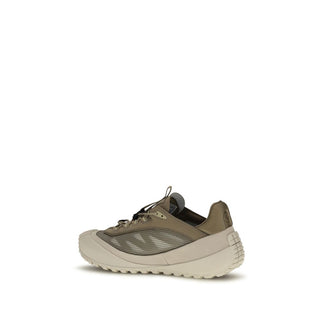 Gray Polyester Athletic Sneakers