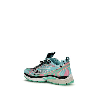 Multicolor Polyester Athletic Sneakers